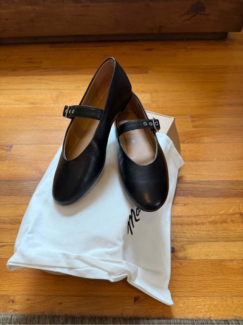 Madewell Remy Black Mary Jane Flats size 7 Brand New